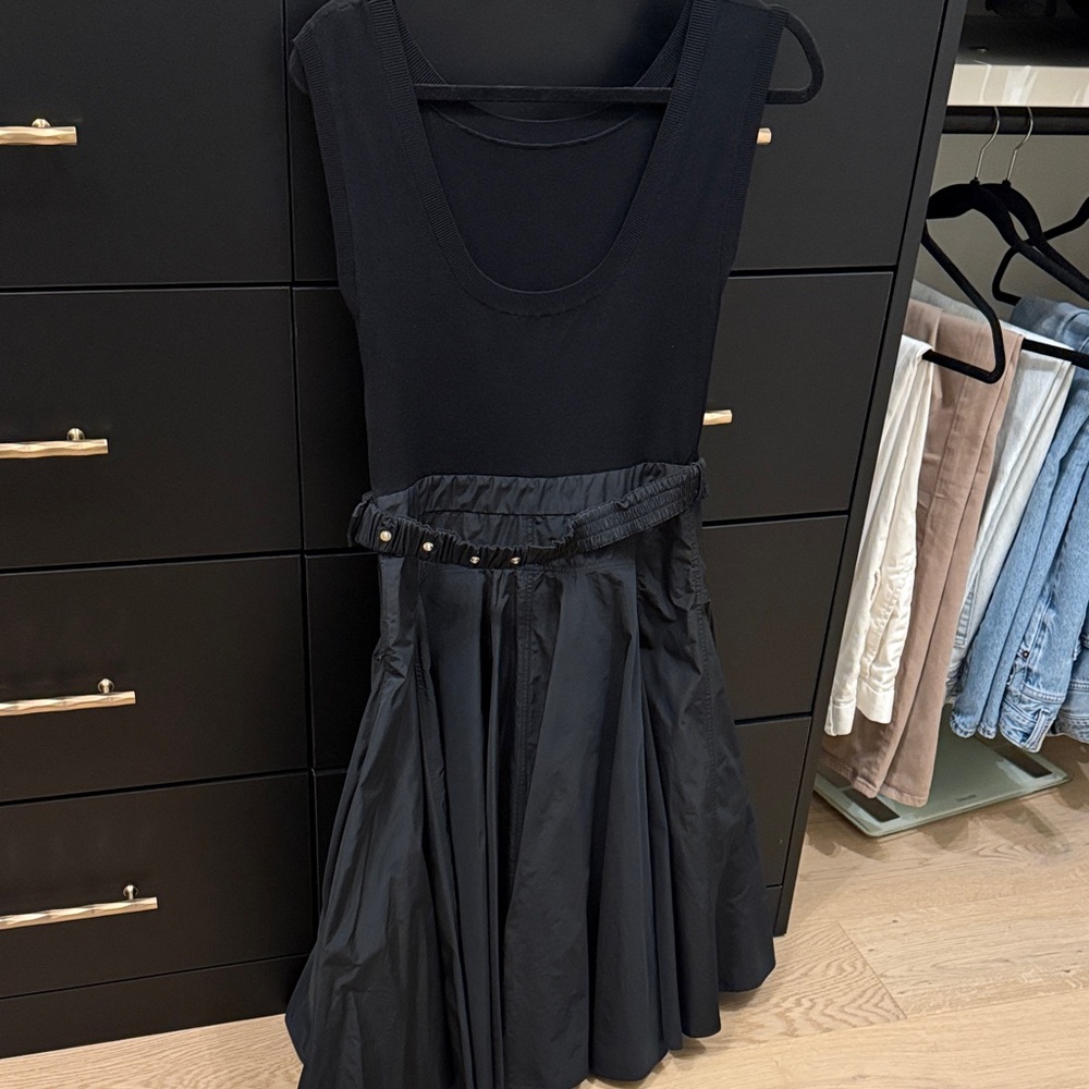 Moncler Black Midi Dress - Picture 4 of 7